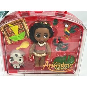 Disney Animators' Collection Moana Mini Doll Playset With Accessories New